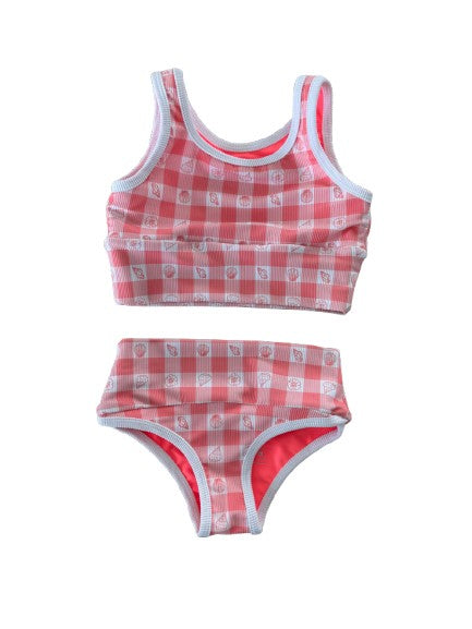 Mini Lain Bikini- Beach Picnic (Coral)