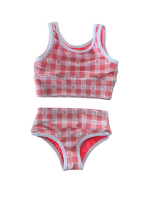 Mini Lain Bikini- Beach Picnic (Coral)