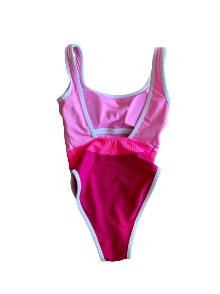 PREORDER- Ocean Isle one piece- Colorblock- Barbie
