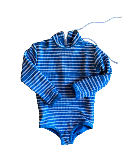 Mini Lain Rashguard- Cobalt Stripe