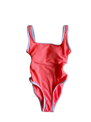 Ocean Isle One Piece- Neon Coral