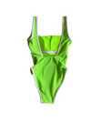 Ocean Isle One Piece- Neon Lime