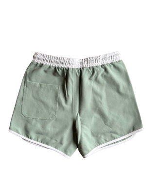 Mens Sunset Beach Boardshorts- Eucalyptus Short Version