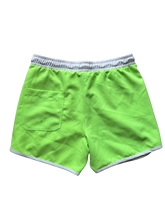 Load image into Gallery viewer, Mens Sunset Beach Boardshorts- Short Version- Lime
