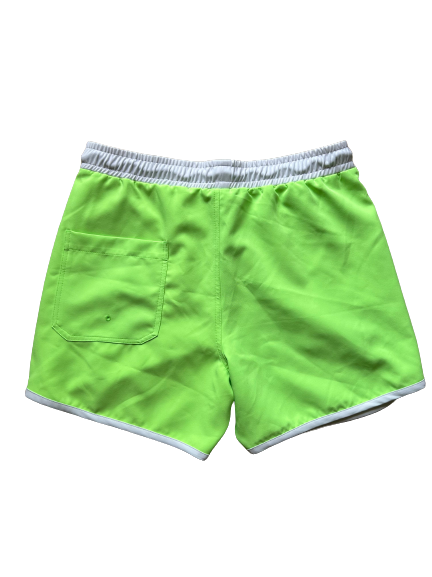 Mens Sunset Beach Boardshorts- Short Version- Lime