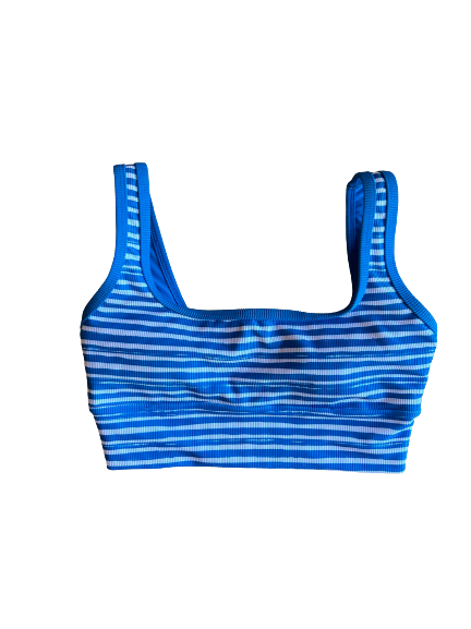 Kiawah Top- Cobalt Stripe