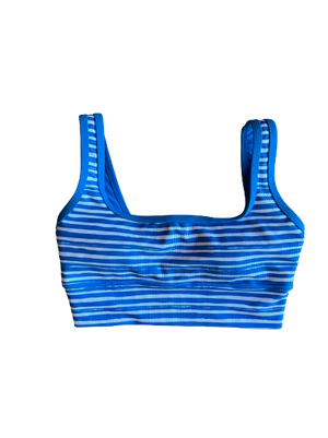Kiawah Top- Cobalt Stripe