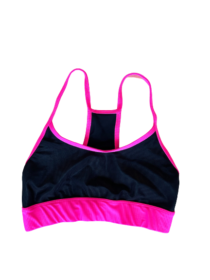 Maui Top- Black/Neon Pink