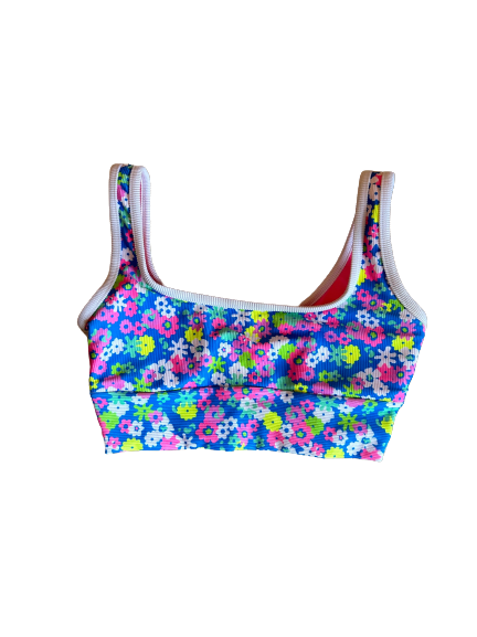 Bikini Top- Neon Floral