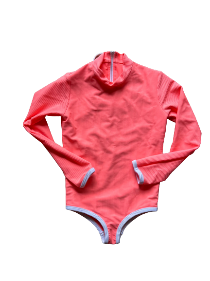 Mini Lain Rashguard- Neon Coral