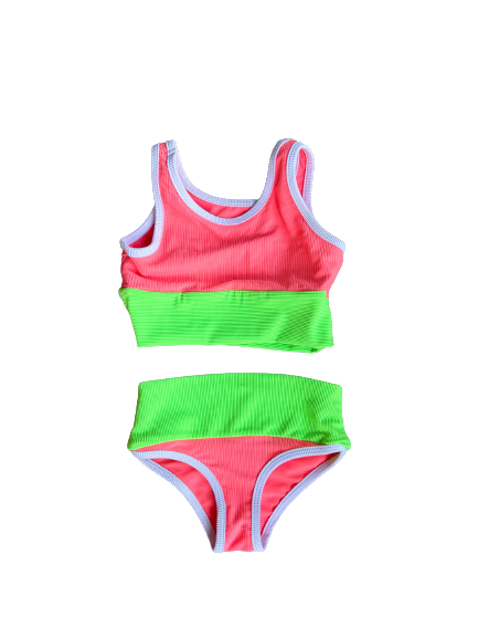 PREORDERS CLOSED- Mini Lain Bikini set- Electric Watermelon