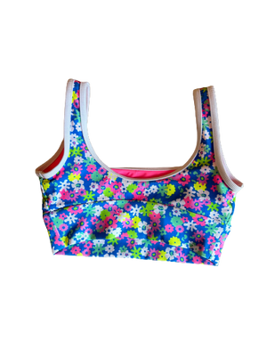 Bikini Top- Neon Floral