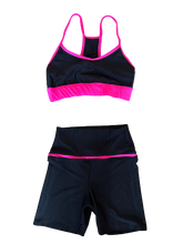 Load image into Gallery viewer, Maui Short Bottoms- Black/Neon Pink
