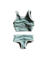 Mini Lain Bikini Set- Eucalyptus X Megan Stokes