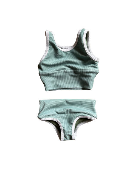Mini Lain Bikini Set- Eucalyptus