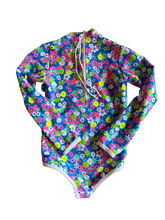 Load image into Gallery viewer, Mini Lain Rashguard- Neon Floral
