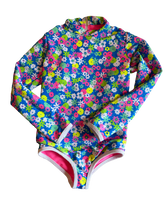 Load image into Gallery viewer, Mini Lain Rashguard- Neon Floral
