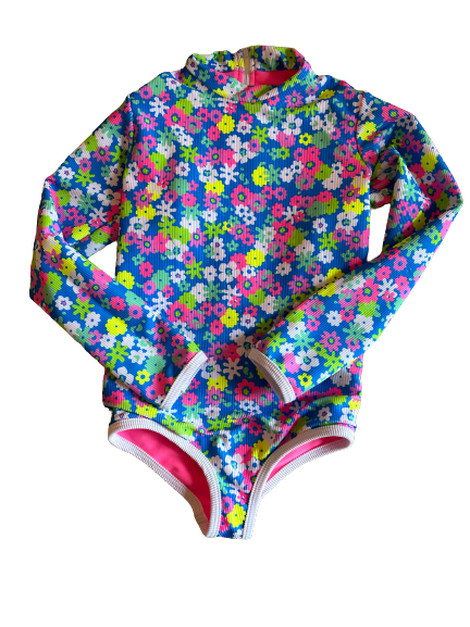 Mini Lain Rashguard- Neon Floral