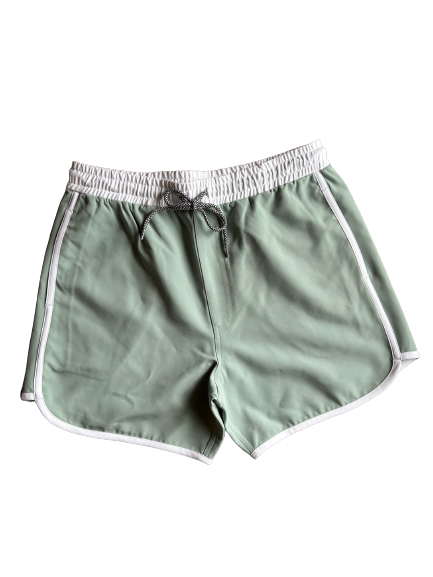 Mens Sunset Beach Boardshorts- Eucalyptus Short Version