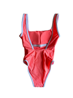 Ocean Isle One Piece- Neon Coral