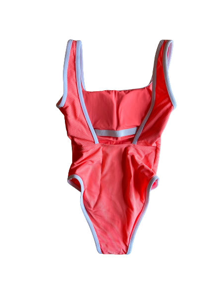 Ocean Isle One Piece- Neon Coral