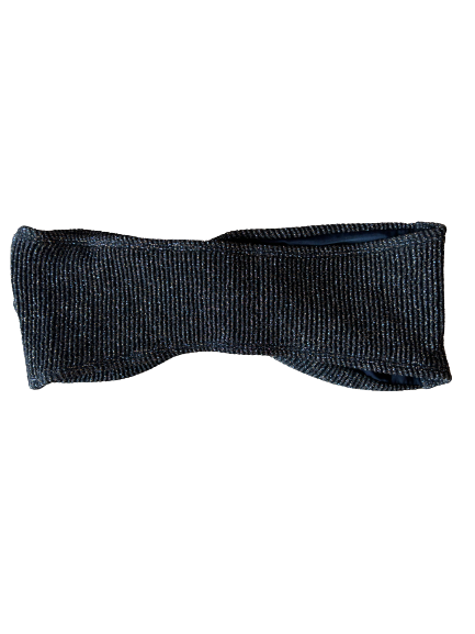 Isle of Palms Top- Glitter Black