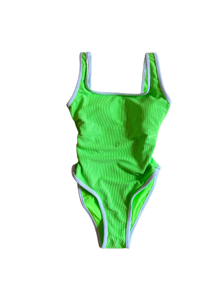 PREORDER- Ocean Isle One Piece- Neon Lime