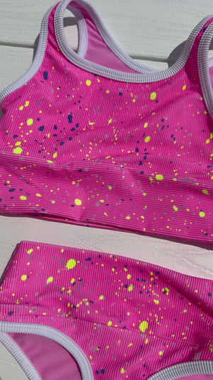 Seabrook Skinny top- Pink Graffiti