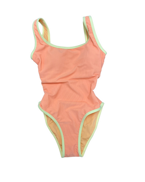 Ocean Isle One Piece- Cantaloupe/Lemon (7160926896311)
