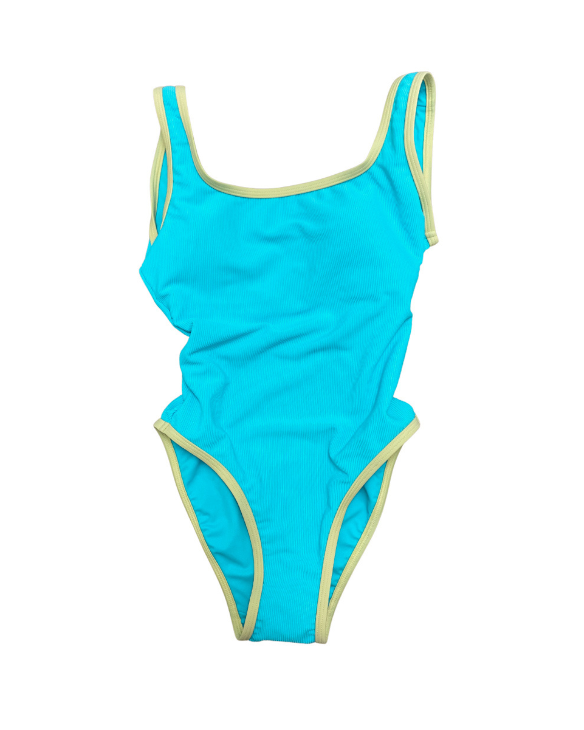 Ocean Isle One Piece- Sea/Lemon (7160927420599)
