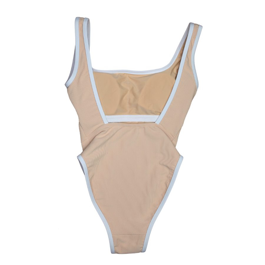 PREORDERS CLOSED Ocean Isle One Piece- Champagne (7098569294007)