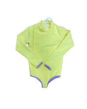 Load image into Gallery viewer, COMING SOON! Lain Mini Rashguard - Lemon/Lilac (7160924995767)
