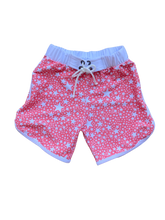 Load image into Gallery viewer, Mini Ro Trunks- Coral Stars X Tiare Hawaii (7148614779063)
