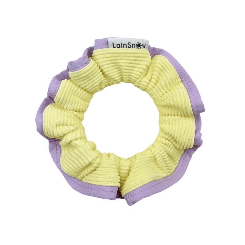 LainSnow X Shop Chelsea King Rib Scrunchie- Lemon Petite (7161210044599)