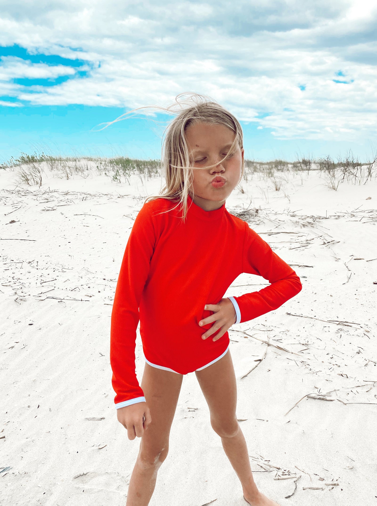 Lain Mini Rashguard- Red (7142063669431)