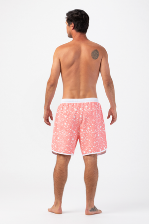Mens Sunset Beach Boardshorts- Coral Stars X Tiare Hawaii (7148611993783)