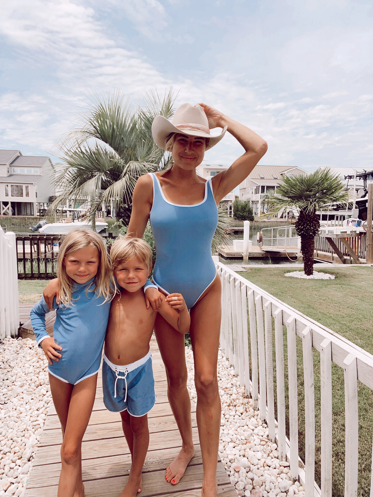 PREORDERS CLOSED Ocean Isle One Piece- Denim (7150418133175)