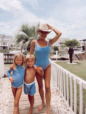 PREORDERS CLOSED Ocean Isle One Piece- Denim (7150418133175)