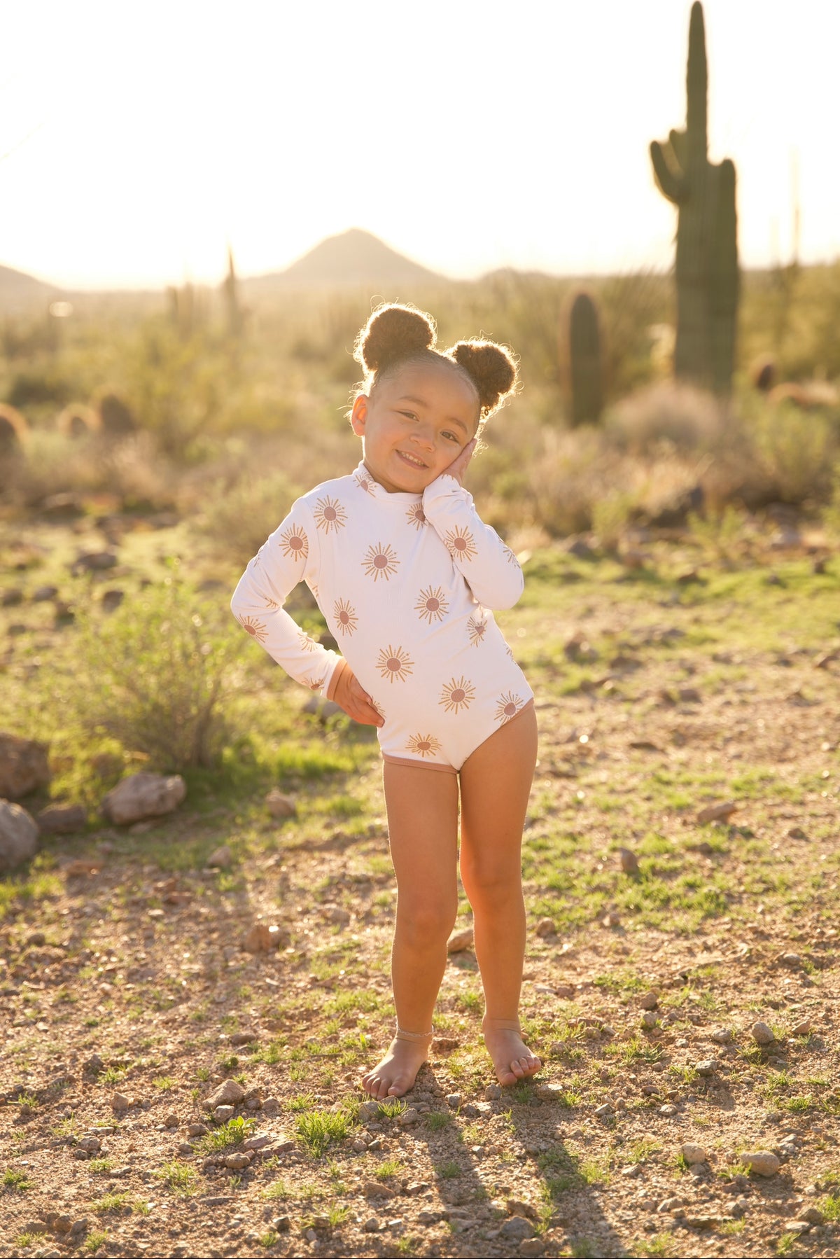 Mini Lain Rashguard- Desert Sun -Alyssa Fluellen X LainSnow Collab