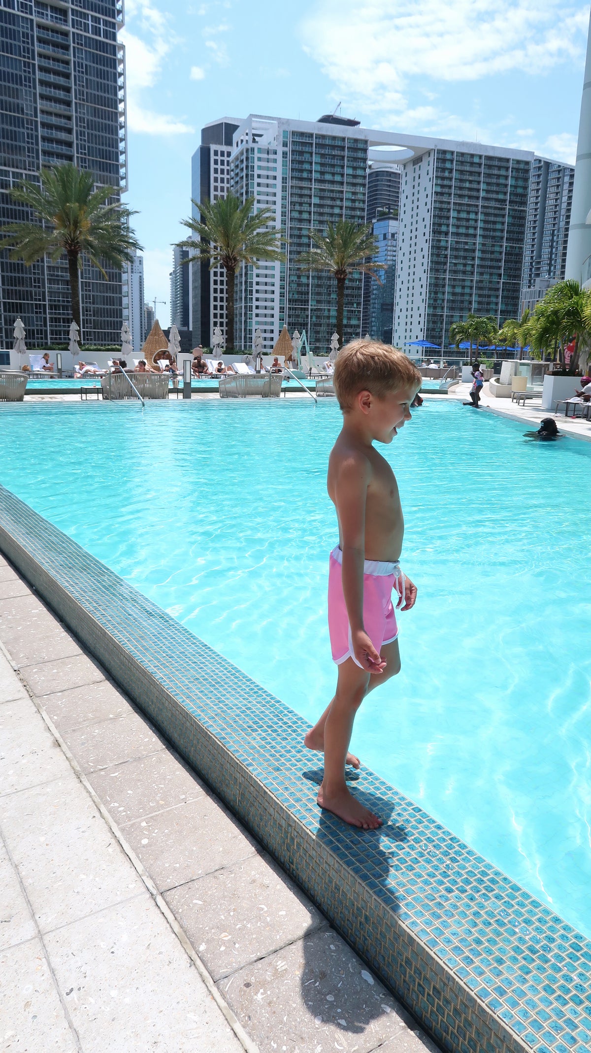 Mini Ro Trunks- Pitaya white trim