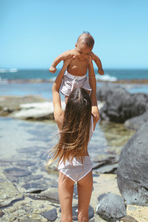 Mini Lain Bikini Set- Dove