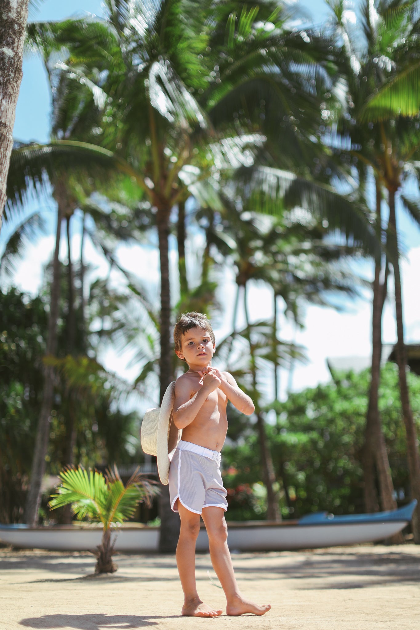 Mini Ro Trunks- Dove