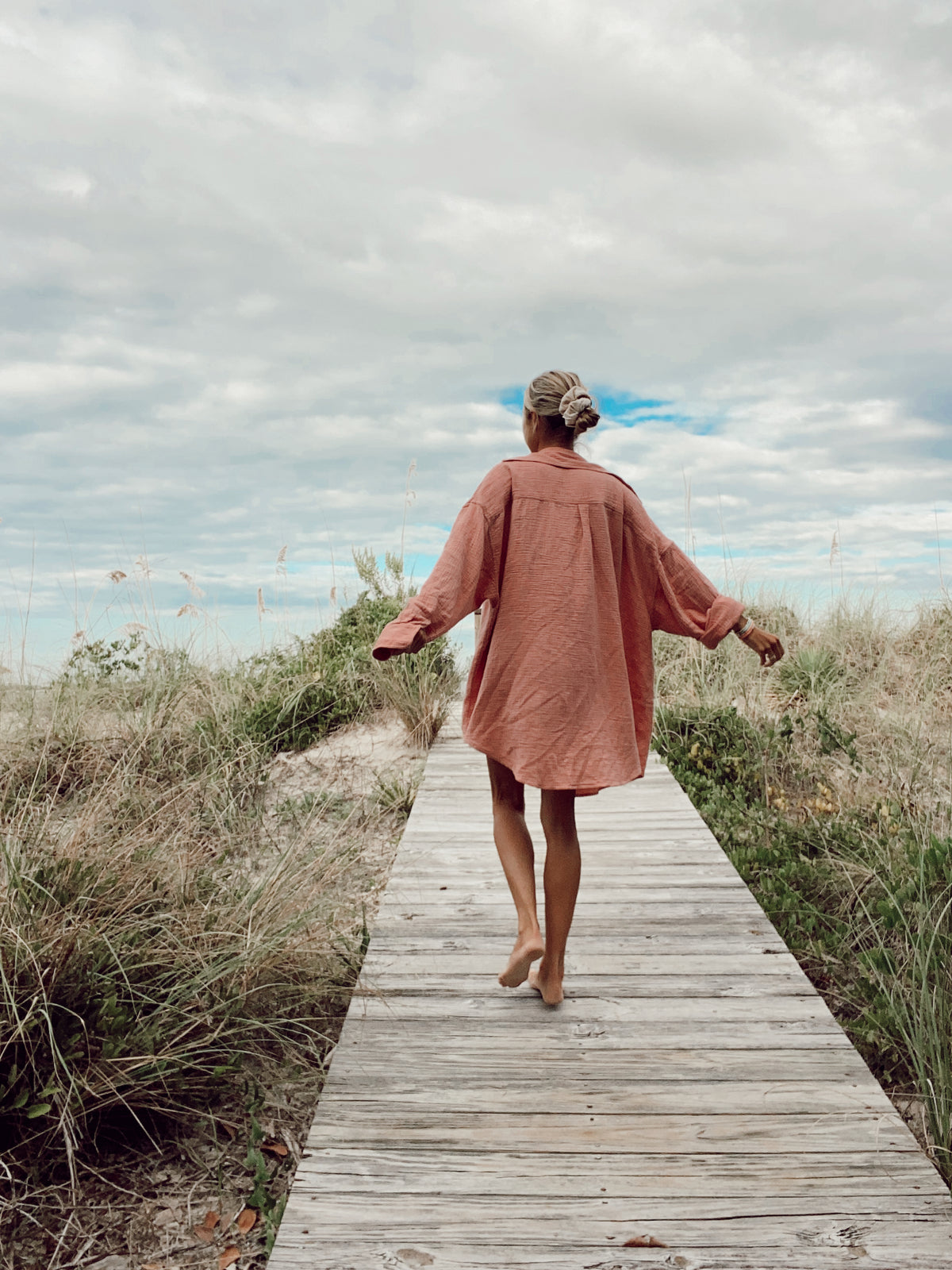 Launching Friday! Seaside Gauze Cover up- Mauve (7217795334327)