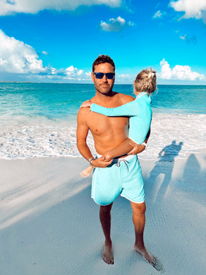 Mens Sunset Beach Boardshorts- Sea