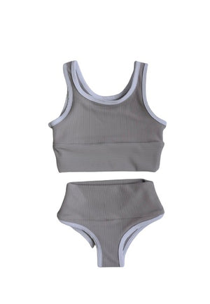 Mini Lain Bikini Set- Dove