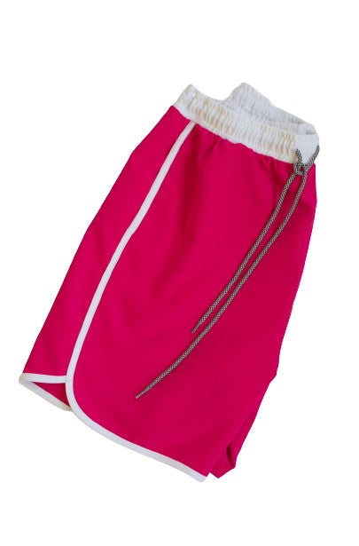 Mens Sunset Beach Boardshorts- Dragonfruit
