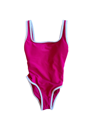 Ocean Isle One Piece- Dragonfruit