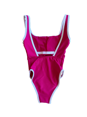 Ocean Isle One Piece- Dragonfruit